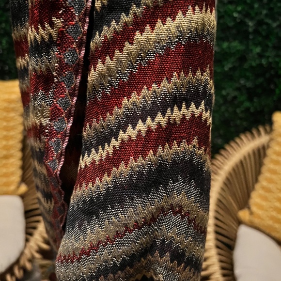 Multicolor Style Stripe Scarf, Women's Tassel Shawl Great condition - Picture 2 of 6